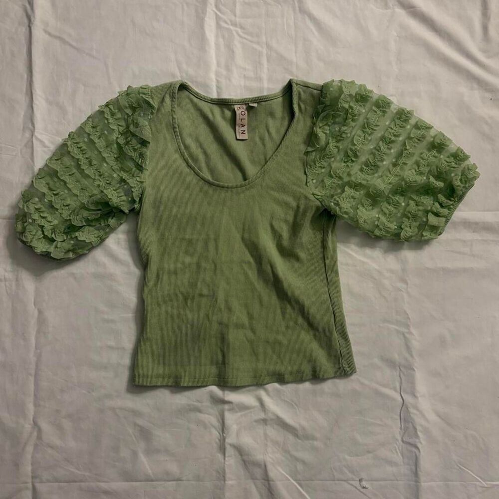 Anthropologie Women's Green Blouse